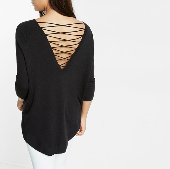 Express Sweaters - 🍁🍃 Express lace back sweater